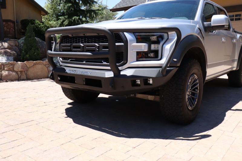 Ford Raptor Bumper - Front - Road Armor - Stealth w/Lonestar Guard - Tex Blk - `17-`20